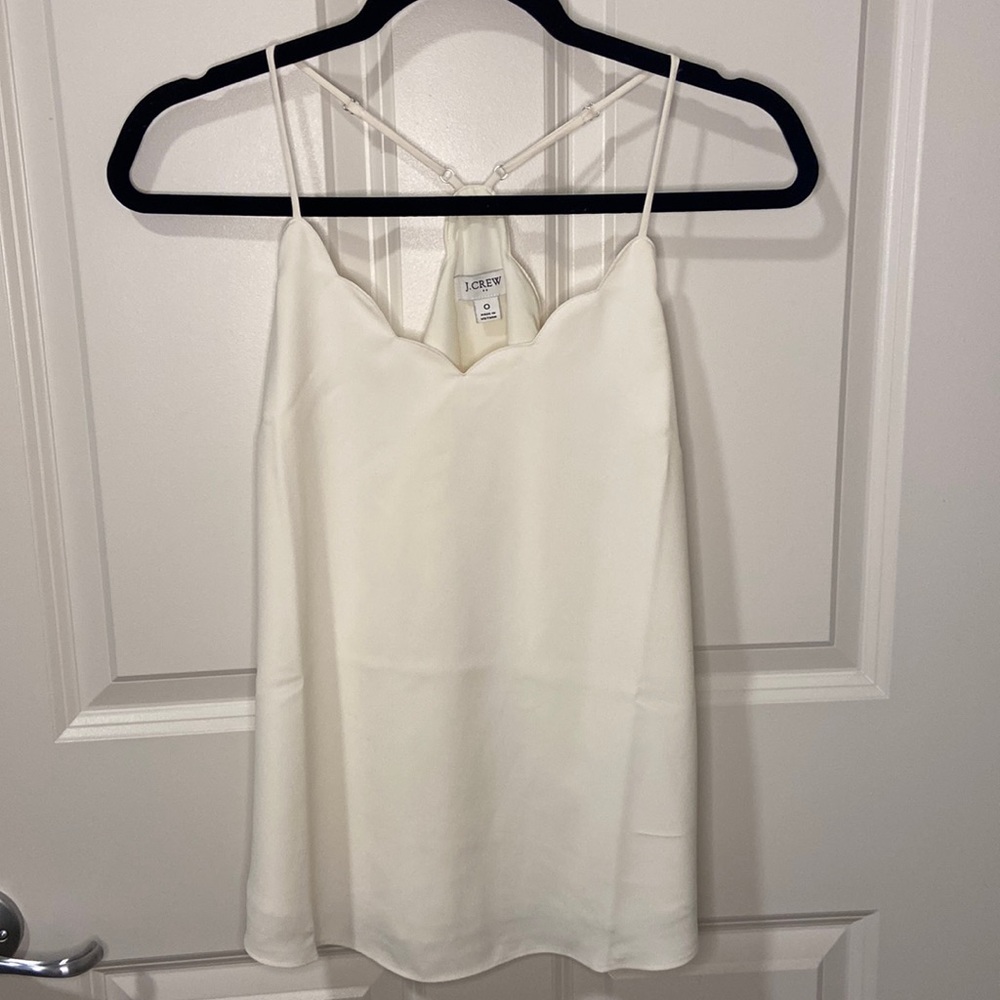 JCrew Scalloped Cami Top